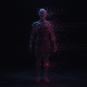 Abstract illustration representing an anonymous creator