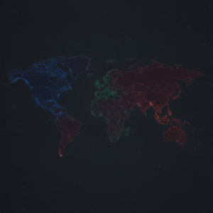 Abstract world map illustration representing varying legal status